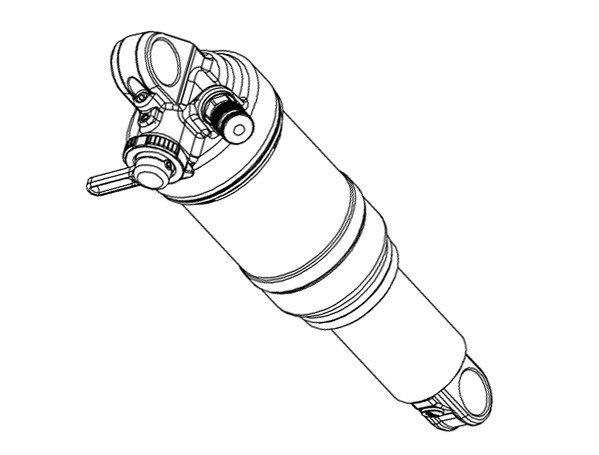 Shock di moto Shock di molla d'aria con compressione dell'ammortizzatore 165-200 mm Mtb 2