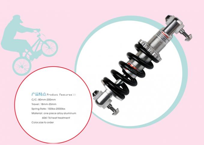 Bicicletta bobina sospensione a molla 150-2000LBS per sedia a rotelle Lunghezza 80-200mm 6061 Viaggio in alluminio 18-35mm 0