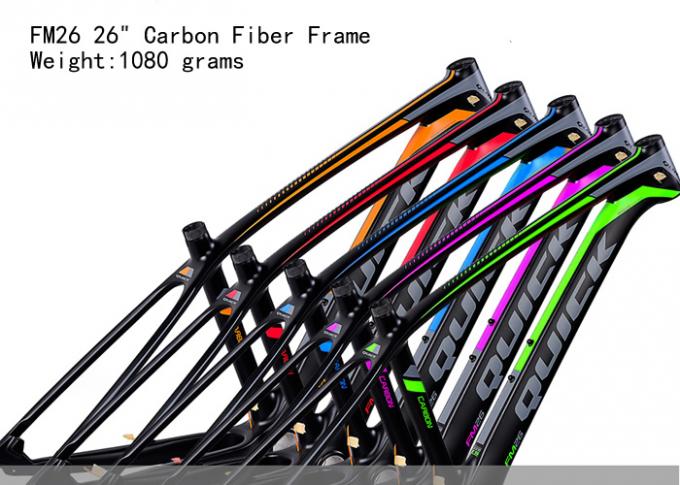 26er Bici Full Carbon Fiber Frame FM26 di Lightweight Mountain Bike 1080 grammi PF30 Tapered Diversi colori 0