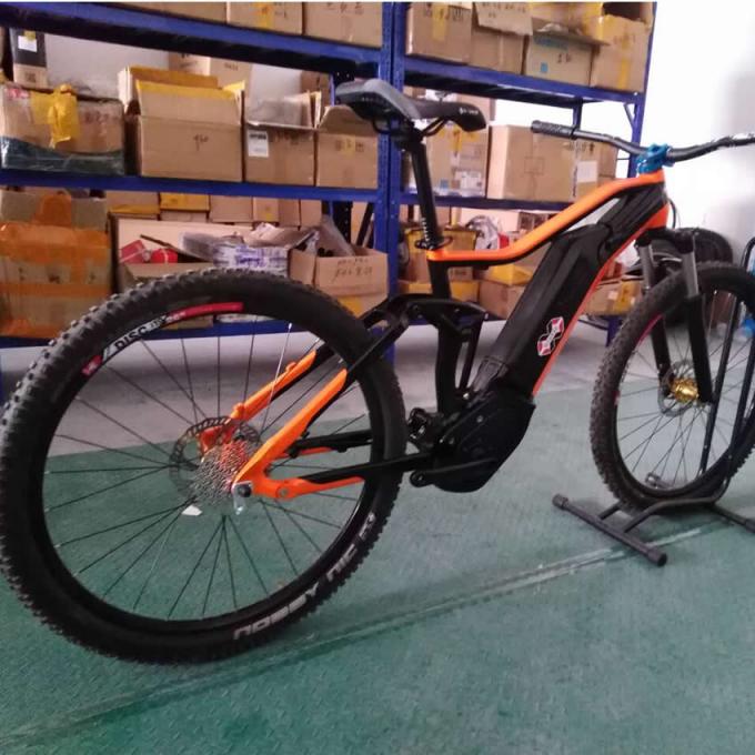 Cina Stock 27.5er Bicicolo elettrico a sospensione completa Cornice Bafang G330 Aluminio Trail Ebike Emtb Mountain Bike 1