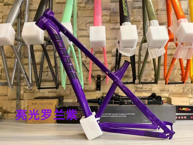 Cornice di bicicletta in alluminio di 17 pollici con diametro del palo del sedile di 30,8 mm e guida della catena ISCG05 7